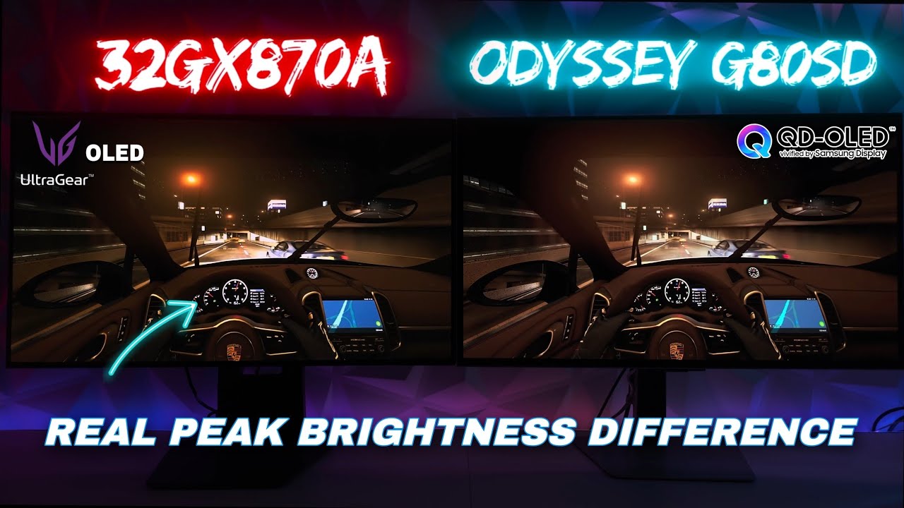 QD-OLED vs OLED Gen 3 REAL PEAK Brightness Difference