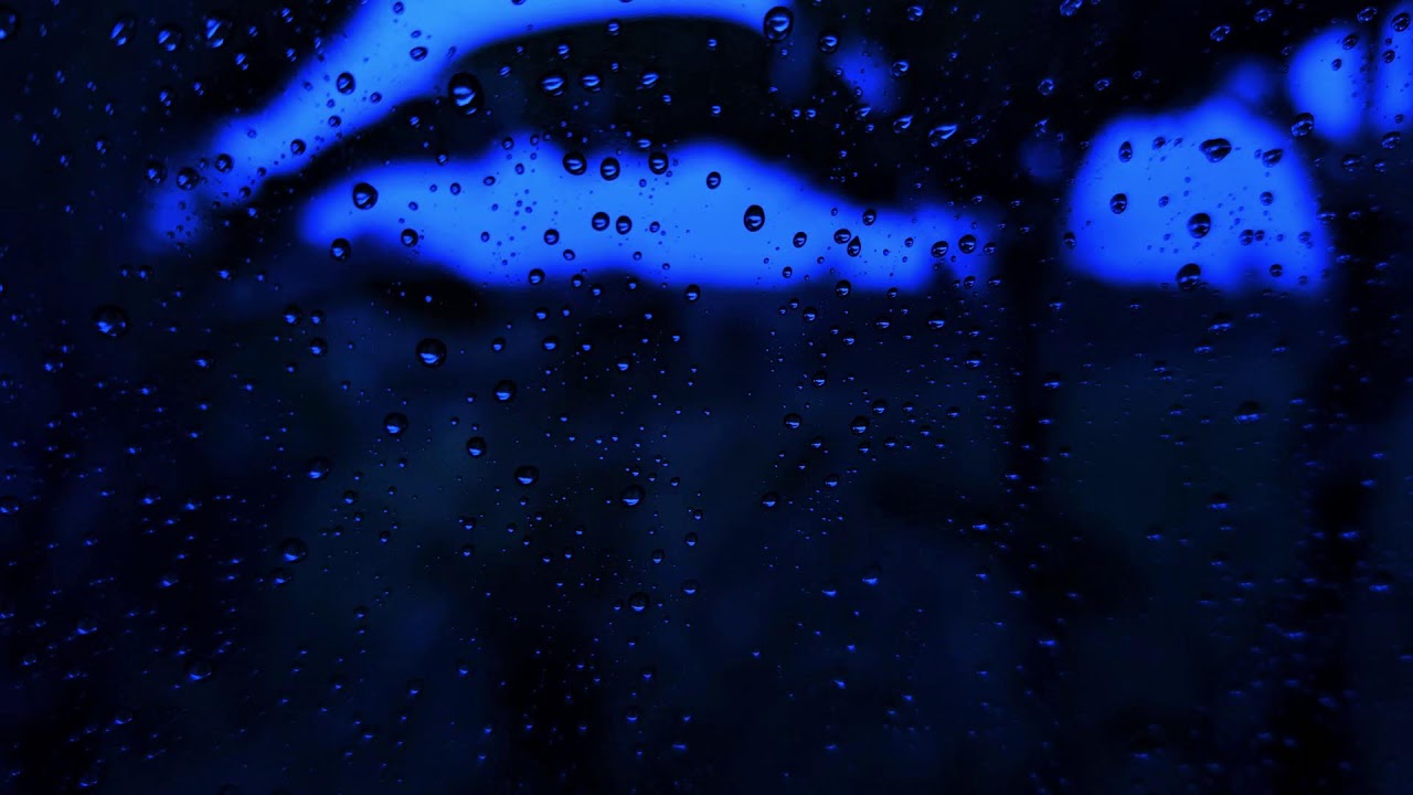 Sound of rain on window with dark screen to sleep - Calm the mind - Anxiety & Depression Relief