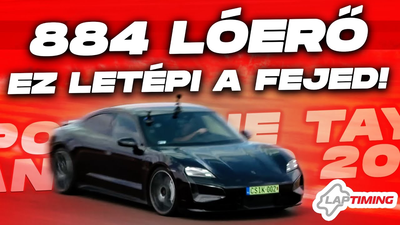 Porsche Taycan Turbo 2025 / 884 lóerő (Laptiming Ep.401.)