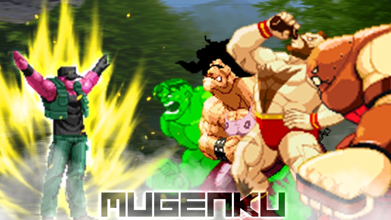 Smackdown! Awakened Clark vs Hugo, Zangief, Hulk, Juggernaut! MUGEN 1vs4 Turn Mode