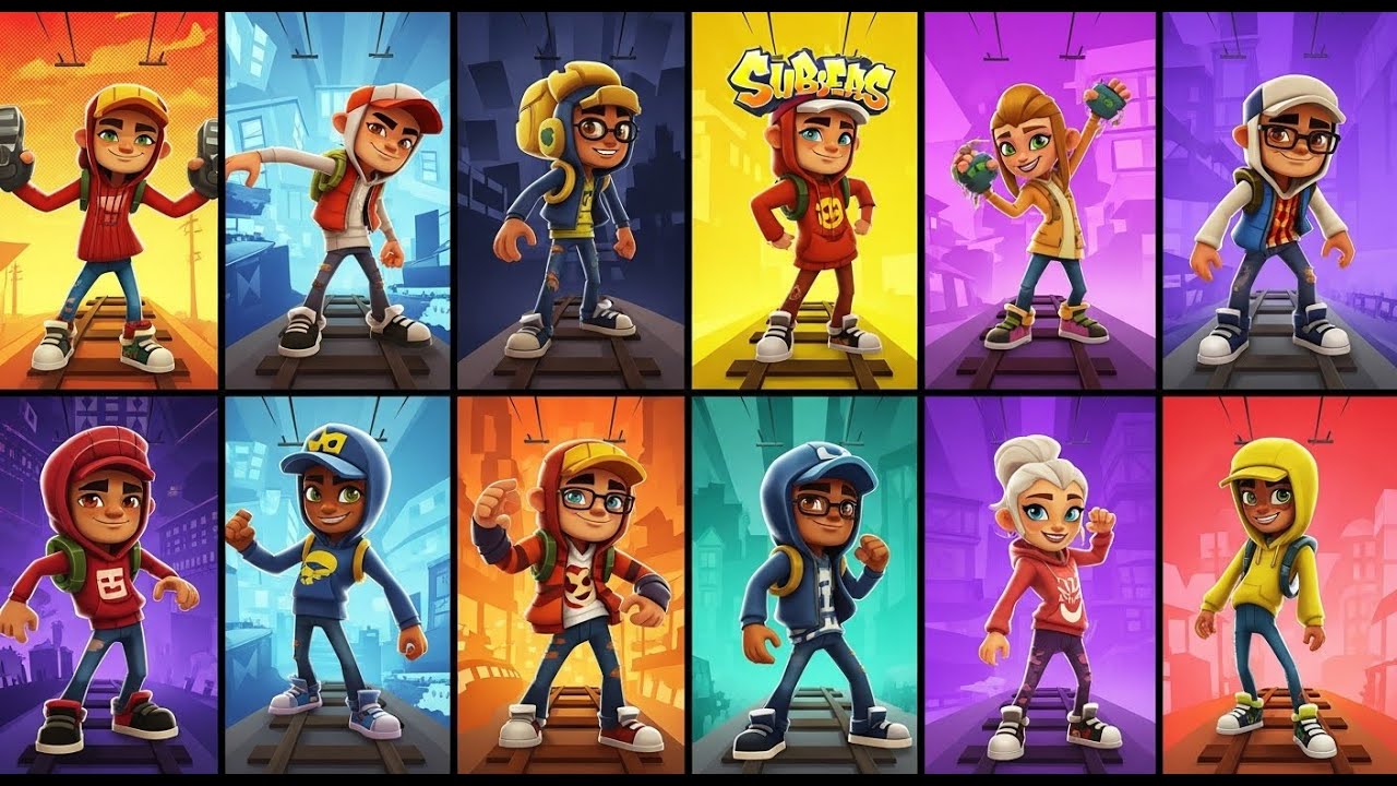 Best and my favorite character's of subway surfers