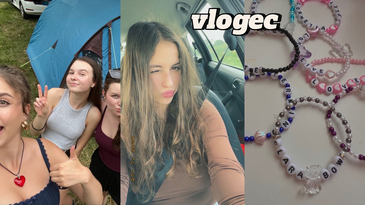 VLOG~ přežití v přírodě s holkama a making friendship bracelets 🎀⛺️🔥