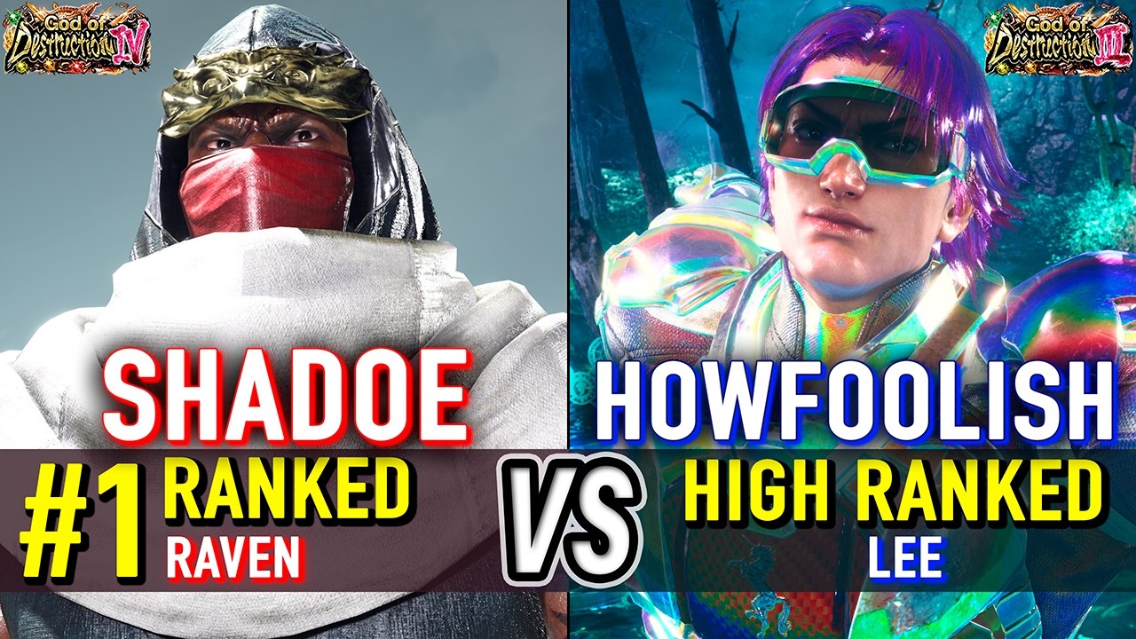 T8 🔥 SHADOE (#1 Ranked Raven) vs HOWFOOLISH (Lee) 🔥 Tekken 8 High Level Gameplay