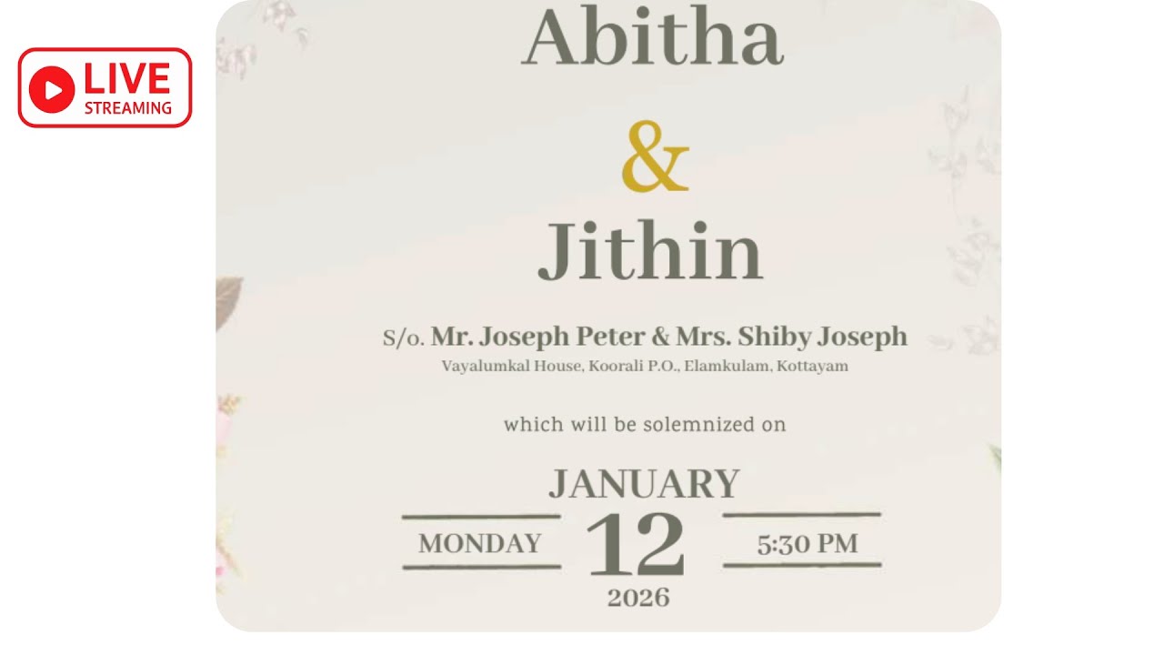 ABITHA &  JITHIN || ENGAGEMENT