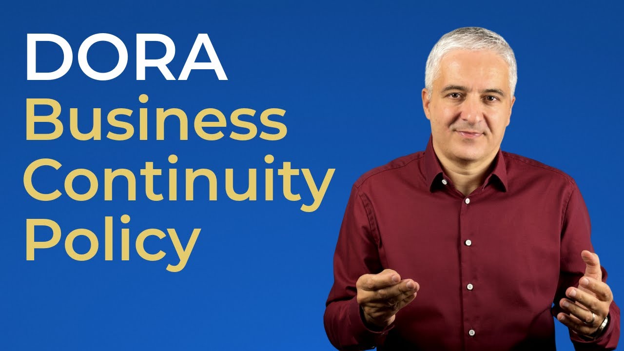 Business Continuity Policy - How to Write It? [DORA template overview]