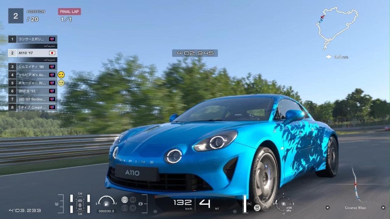 PS5【GT7】Alpine A110 Première Édition '17:1103kg:Nürburgring:GT Sophy: #GT7 #PS5