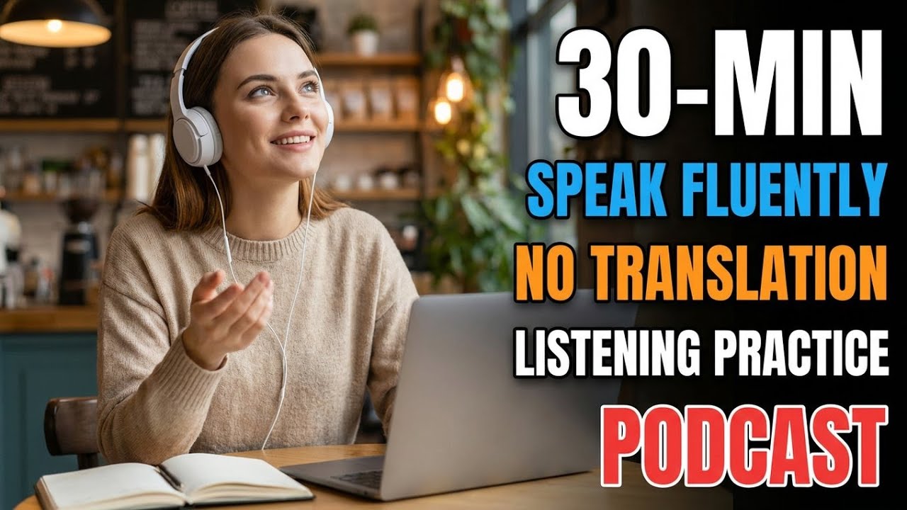 30-Minute English Listening Practice | How to Speak Fluently Without Translation