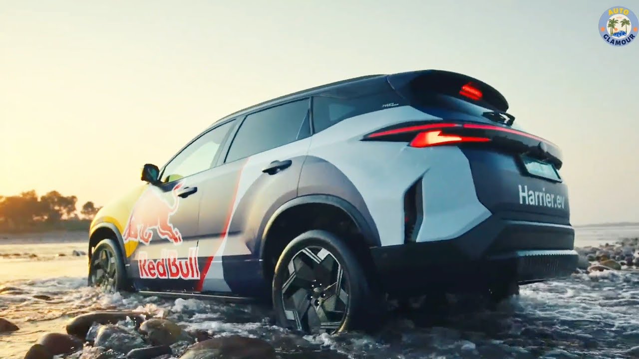 Tata HARRIER .EV the clash with river Beas. Red bull. Most 💪 Electric SUV ever made TATA HARRIER .EV