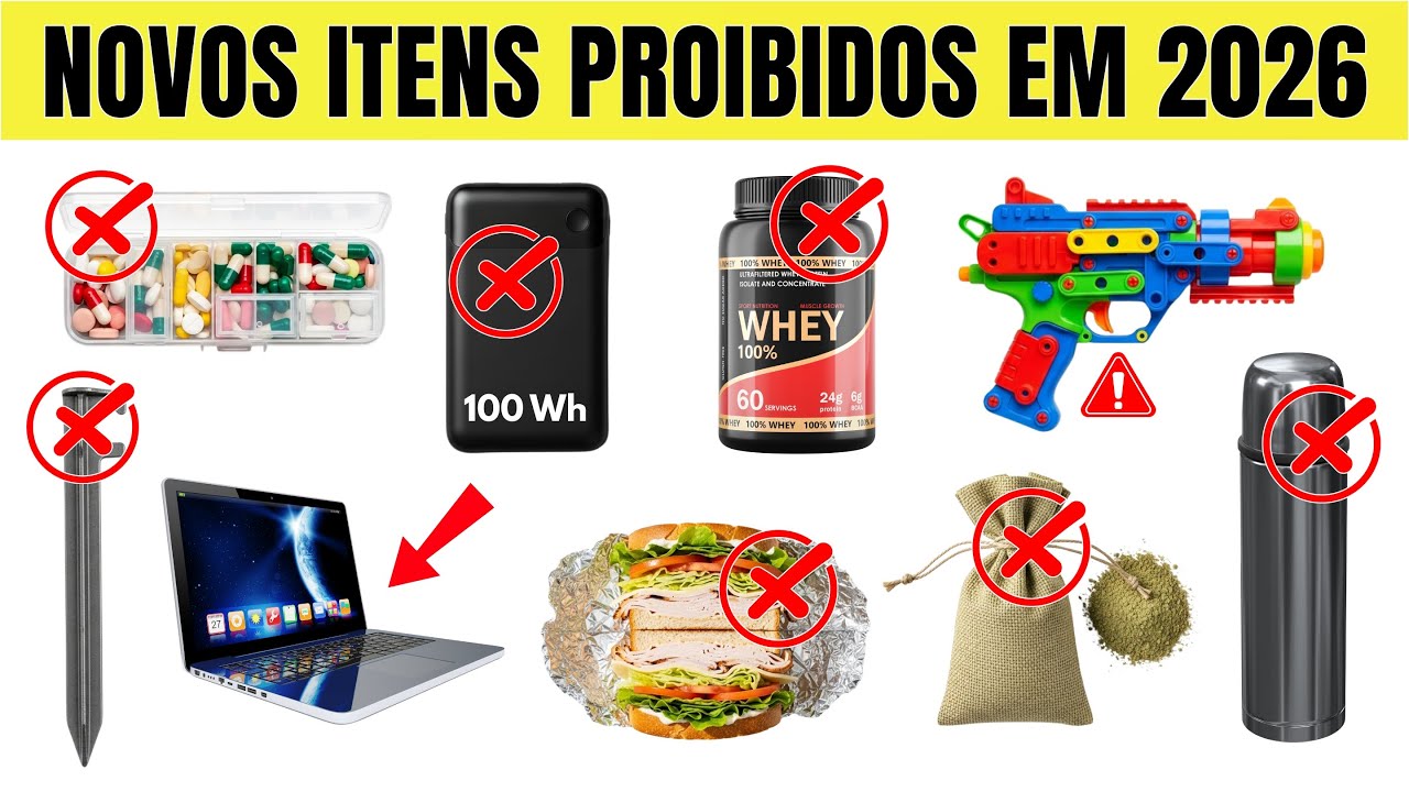 A TSA vai CONFISCAR estes 10 itens em 2026 (a maioria dos viajantes não sabe)