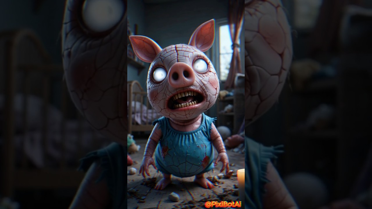 Horror Toons | Peppa Pig🧟 #ai #aiart  #horror  #creepy #peppapig #peppa