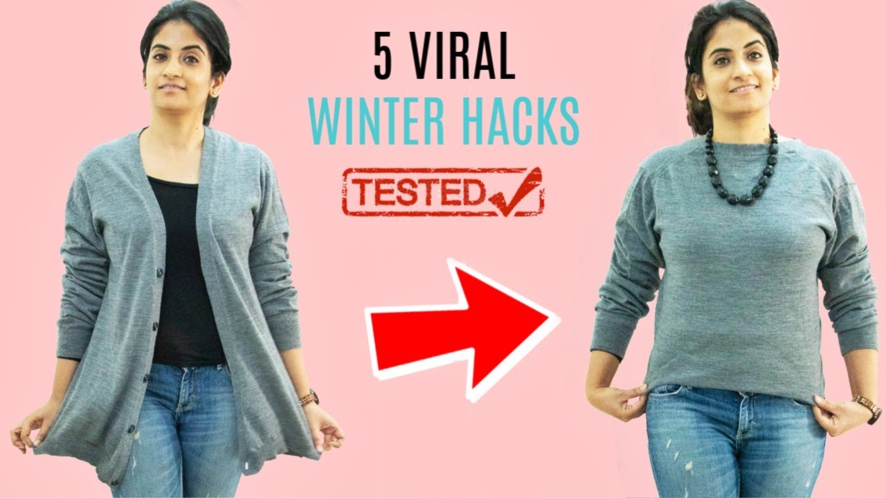 TESTED 5 VIRAL WINTER HACKS | Do they Really Work??? #stayindoors #stayathome