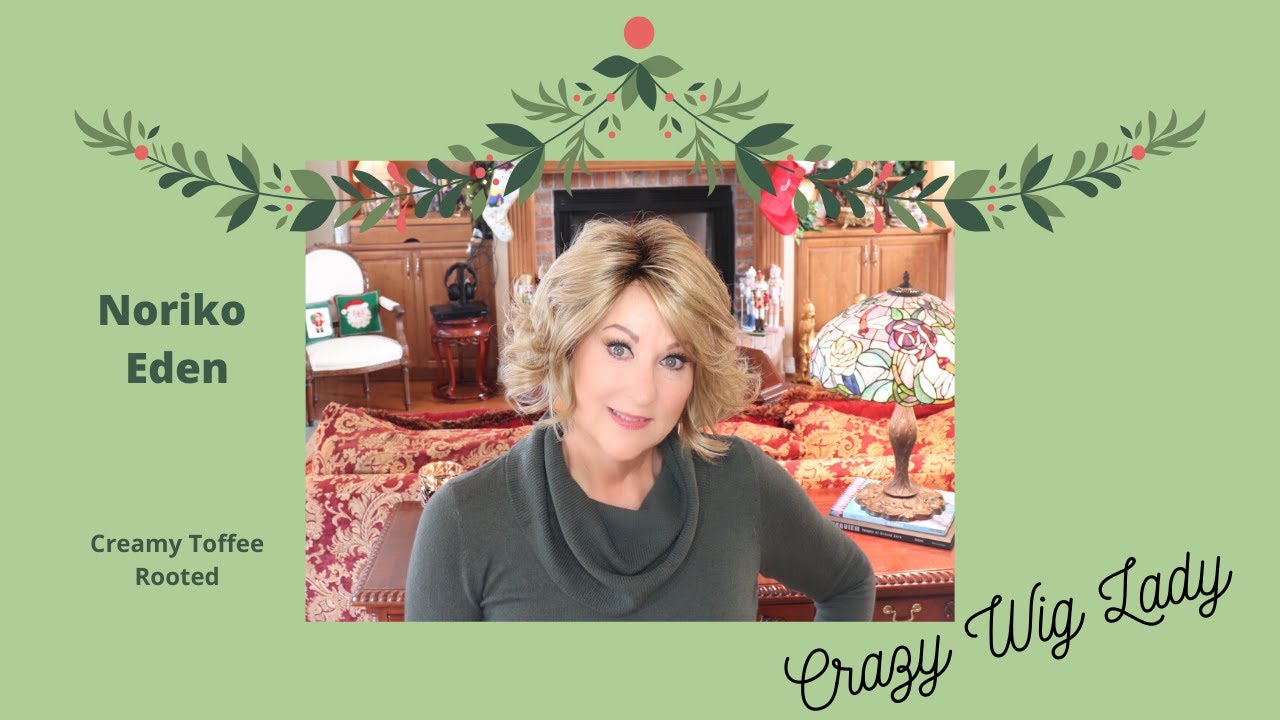 Noriko EDEN wig review | Creamy Toffee Rooted | Crazy Wig Lady