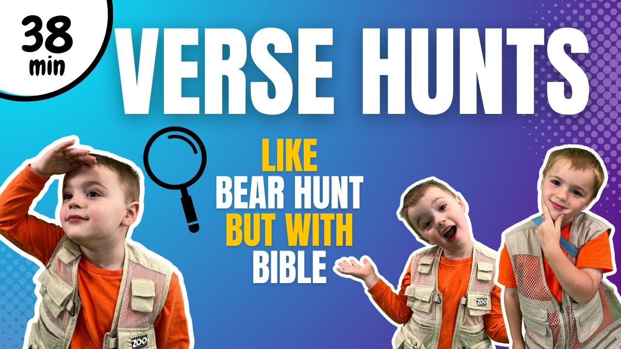 38 MIN OF VERSE HUNTS | Learn and Memorize Bible | Interactive Games | Preschool and Toddler Games
