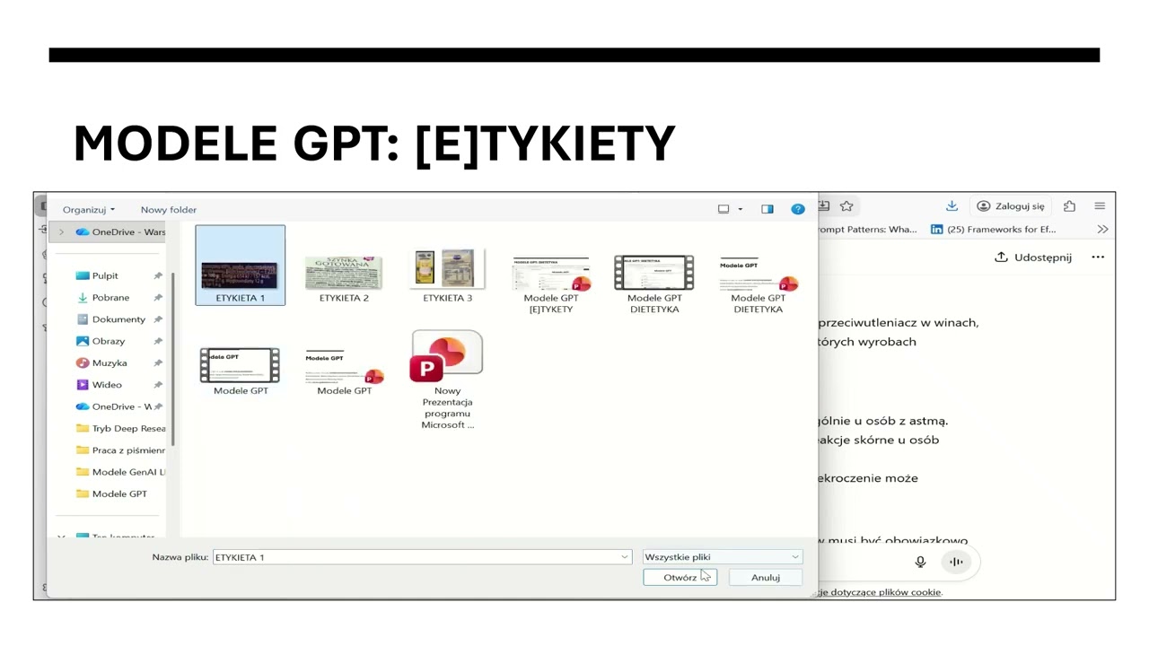 3. Modele GPT. Skaner [E]tykiet.