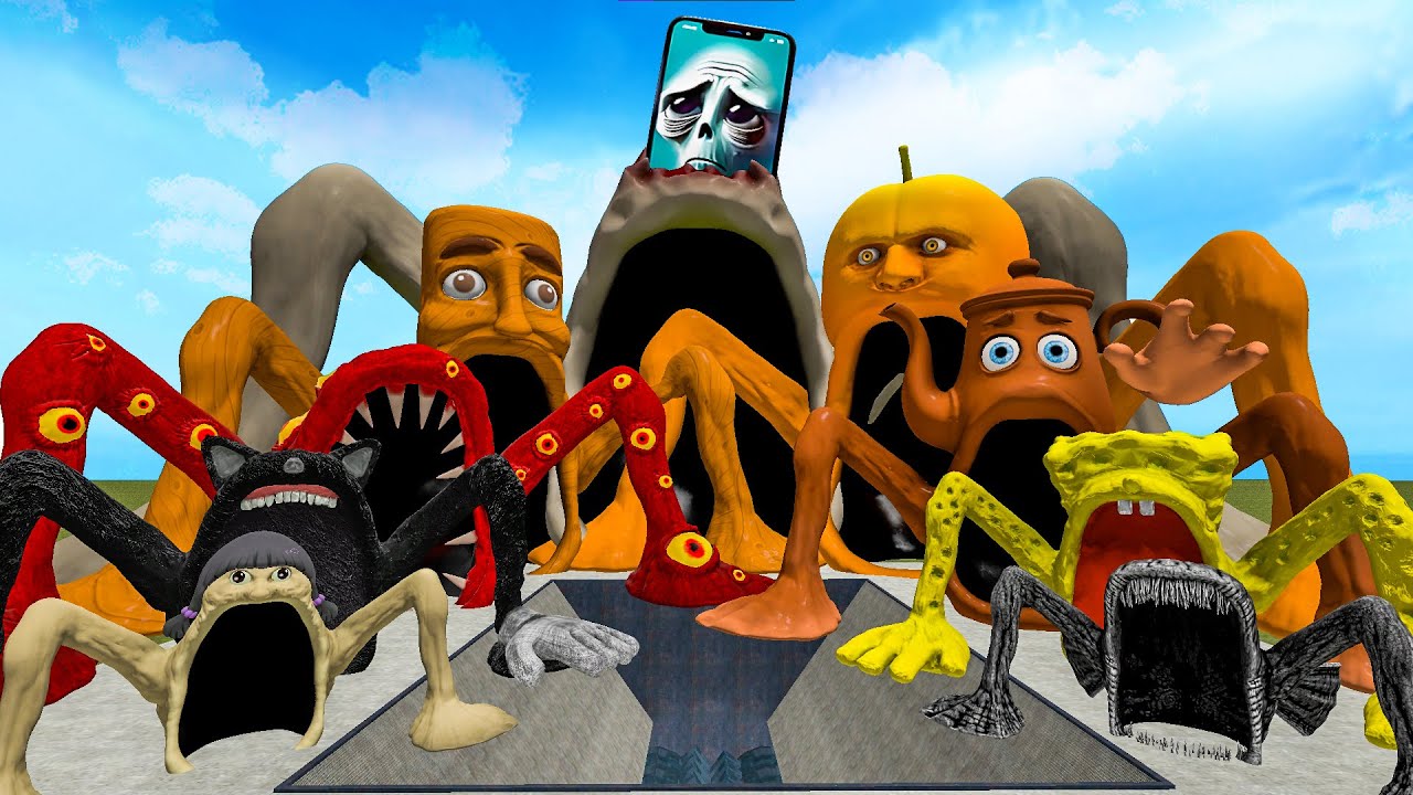 SHREDDER NEW ALL ITALIAN AI BRAINROT SEA EATERS VS ALL MONSTERS SPARTAN KICKING in Garry's Mod!