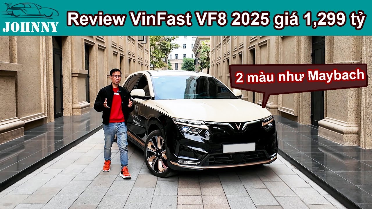 Review VF8 Plus 2025 giá mới Quá Hấp dẫn, thay đổi nhận diện với phong cách 2 màu như xe siêu sang