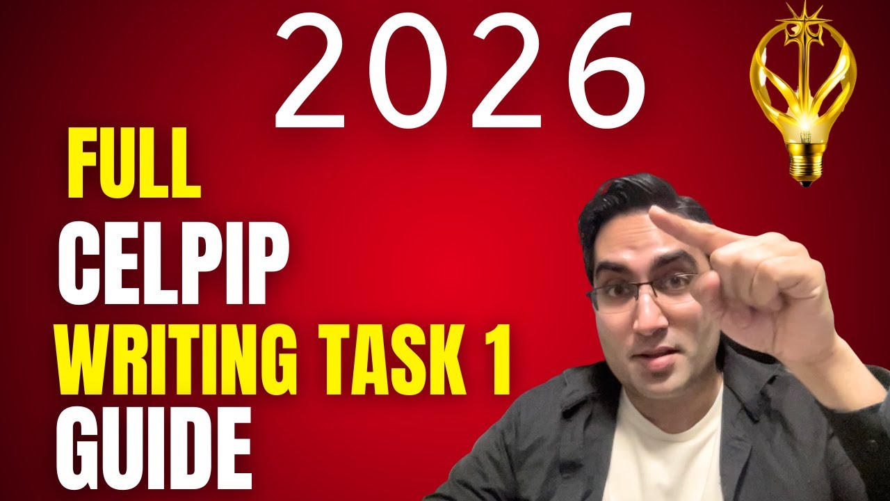 Шаблон задания 1 по письменной части программы CELPIP на 2026 год!