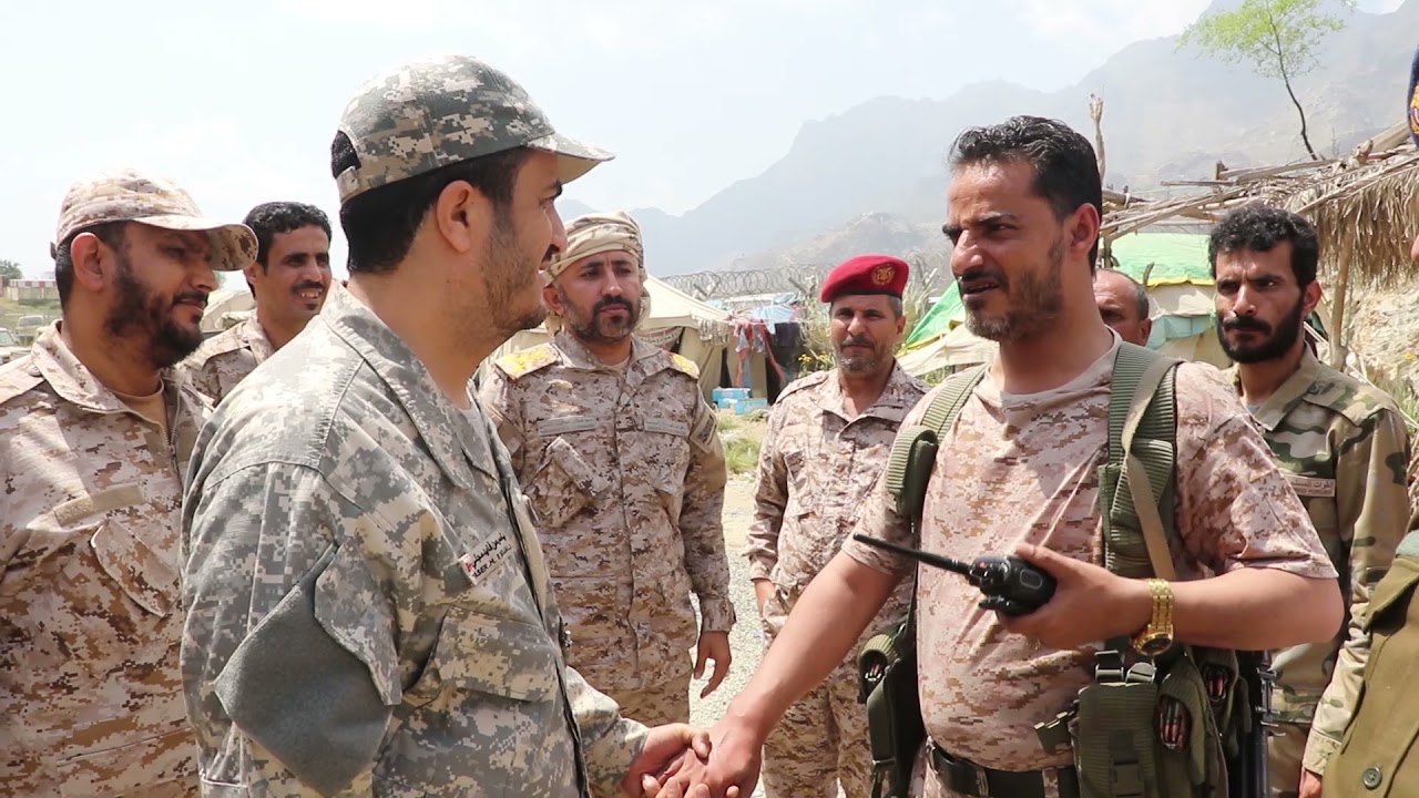 قيادة عسكرية من المحور الشمالي في زيارة لجبهة آل ثابت