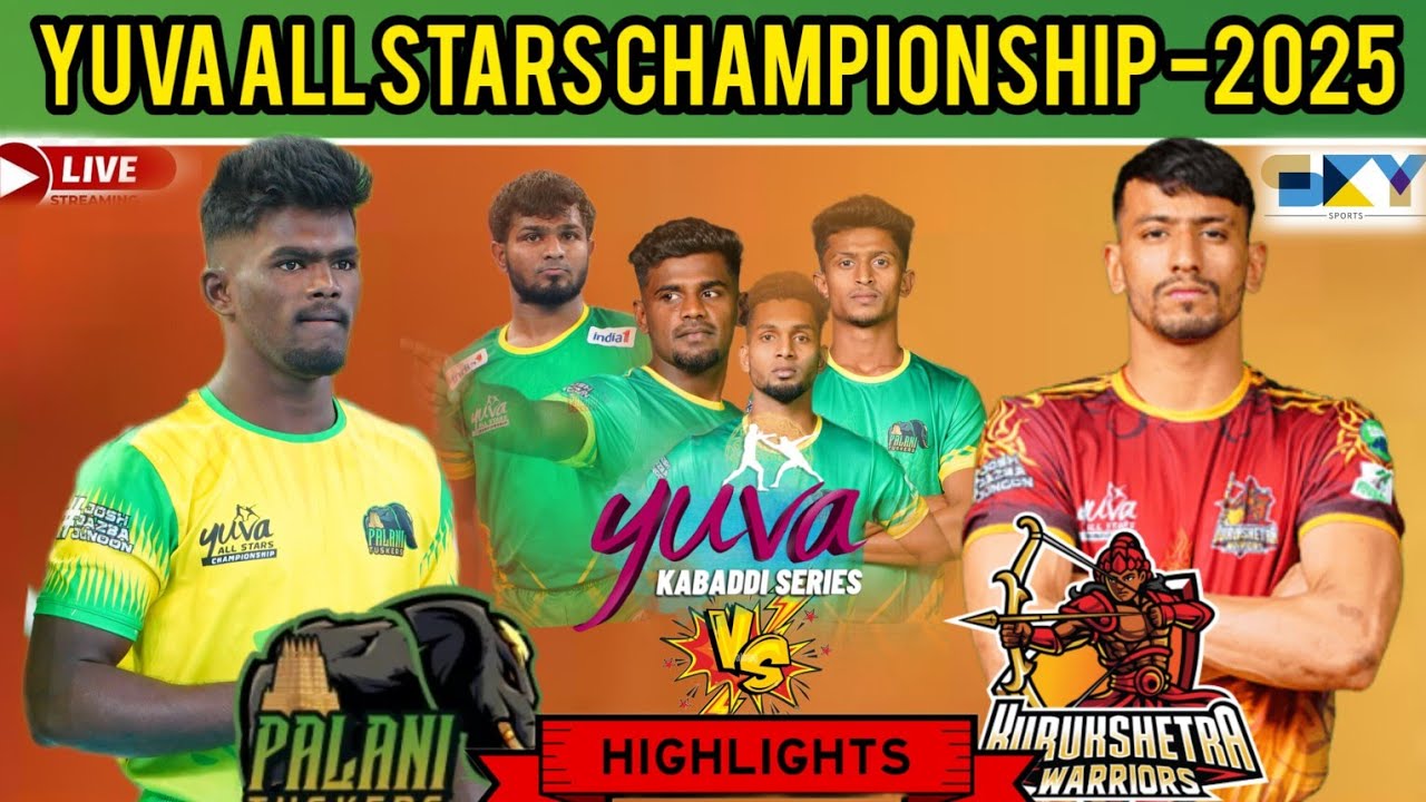 PALANI TUSKERS VS KURUKSHETRA WARRIORS || YUVA ALL STARS CHAMPIONSHIP -2025 || @skysportskabaddi
