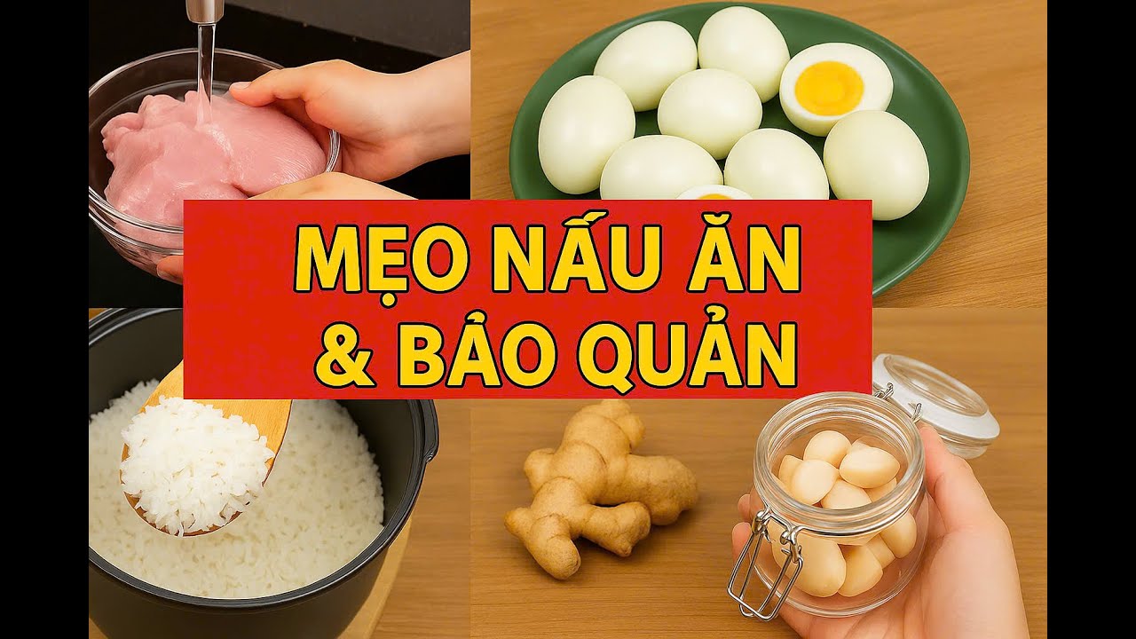 Full collection of cooking tips: from defrosting, boiling eggs, cooking rice to preserving garlic...