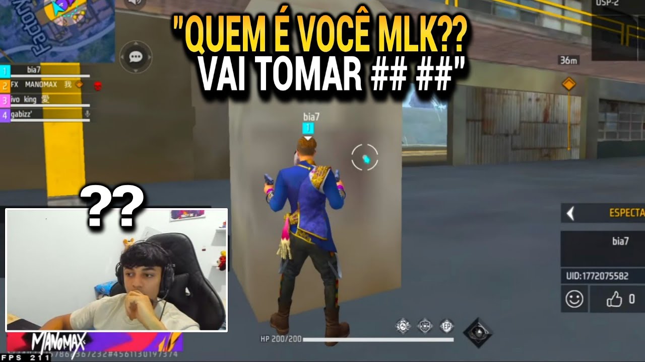 ESSA MENINA X1NG0U O MANOMAX E ELE ACABOU FICANDO MUITO TILTADO!!! VEJA O QUE ACONTECEU!!