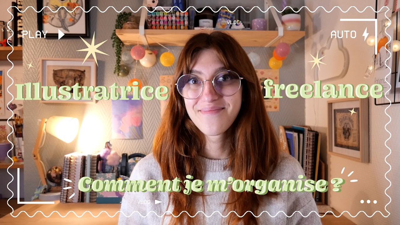 Comment je m'organise en tant qu'illustratrice freelance (coulisses + conseils )