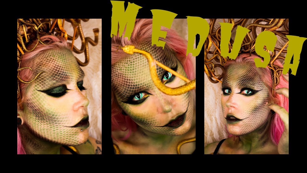 Medusa / Snake Halloween Makeup Tutorial | Last minute/ Easy (ish lol)