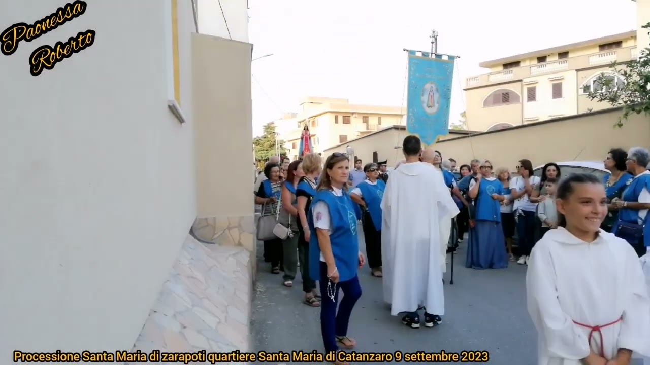 processione Madonna di Santa Maria di zarapoti Santa Maria di Catanzaro 9 settembre 2023