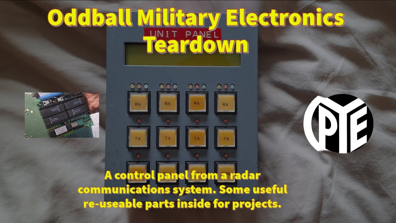 Oddball Military electronics teardown - A radar / radio operator control panel type thing...