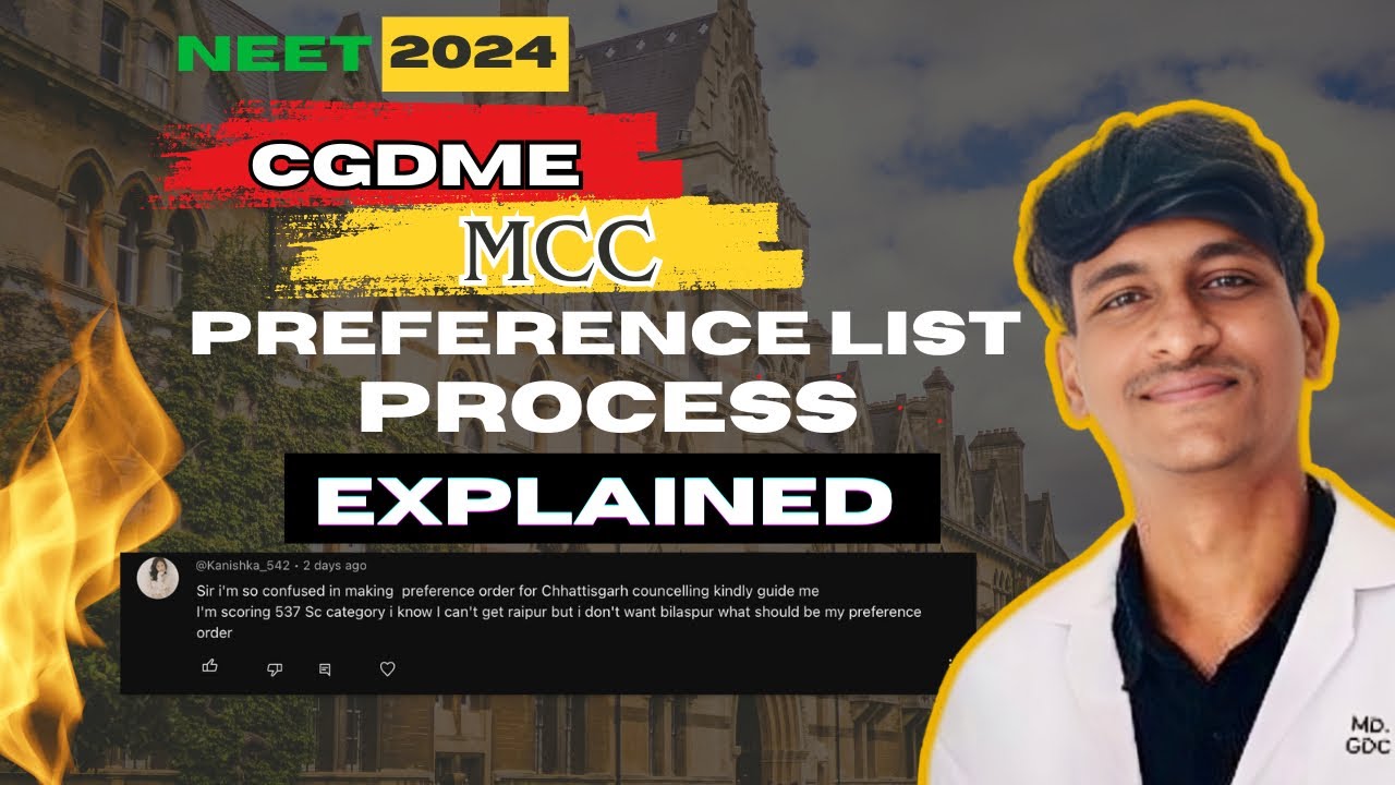 Explained: HOW TO MAKE PREFERENCE LIST | NEET 2024 | MEDBEE ADNAN |