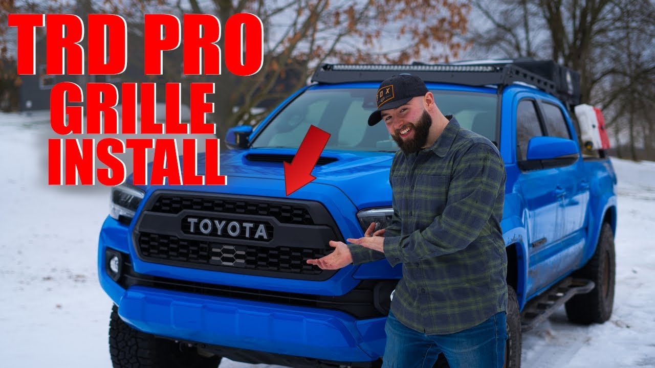 Установка решетки радиатора Tacoma TRD Pro 2023