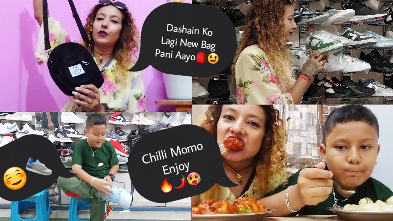 Dashain Lagyo Aama Xora Lai🛍😁||Shopping  Vlog||FoodieMaijuVlogs ||