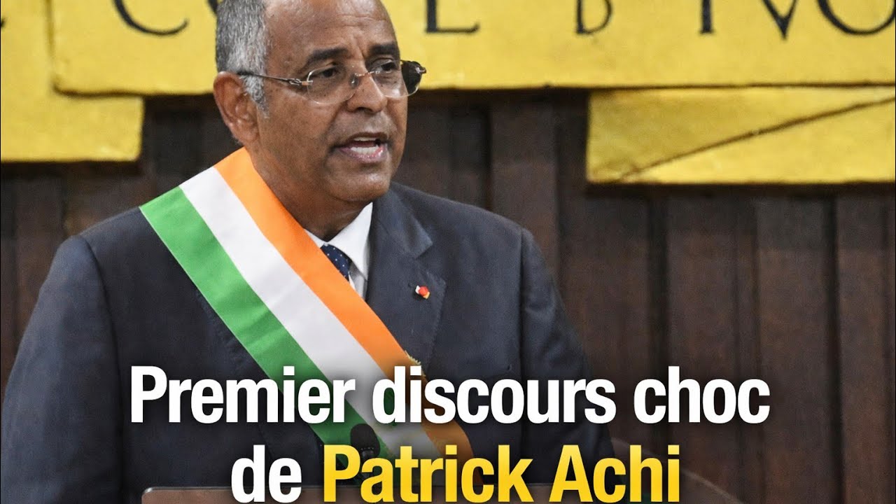 Patrick Achi : premier discours qui fait réagir