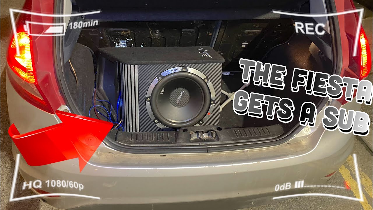 HOW TO INSTALL A SUBWOOFER IN A FORD FIESTA !!!