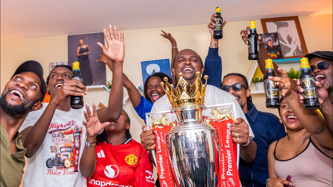 Kanu Brings the Premier League Trophy to Kenyan fans Guinness Match Day x SPM Buzz Vox Pop