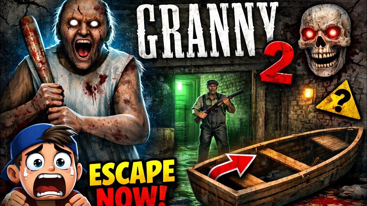 Granny Scary Horror Gameplay | No Death Challenge #granny #shortsfeed #horrorgame