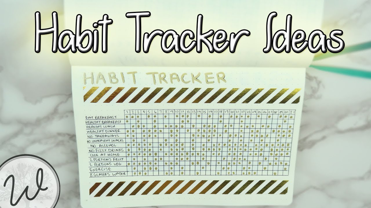 Bullet Journal Habit Tracker Ideas
