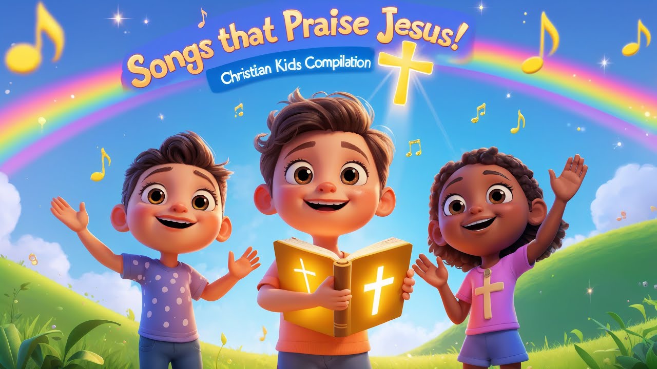 30 Minutes of Christian Kids Songs | Joyful Bible Values Music | Animated Sing-Along Compilation