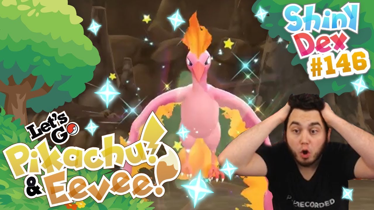 EPIC SHINY MOLTRES REACTION in POKEMON LET'S GO PIKACHU and EEVEE!