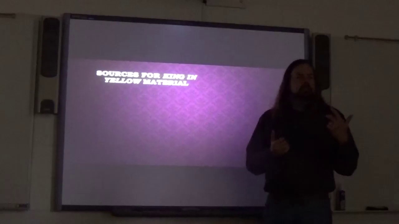 Weird Fiction   Chambers, 'The King in Yellow'