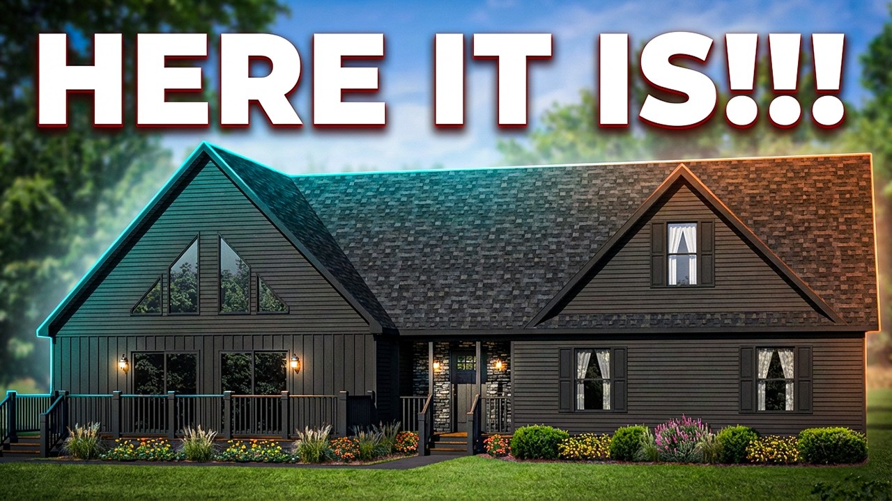 STUNNING 2 story modular home with a CHALET attached! Prefab House Tour