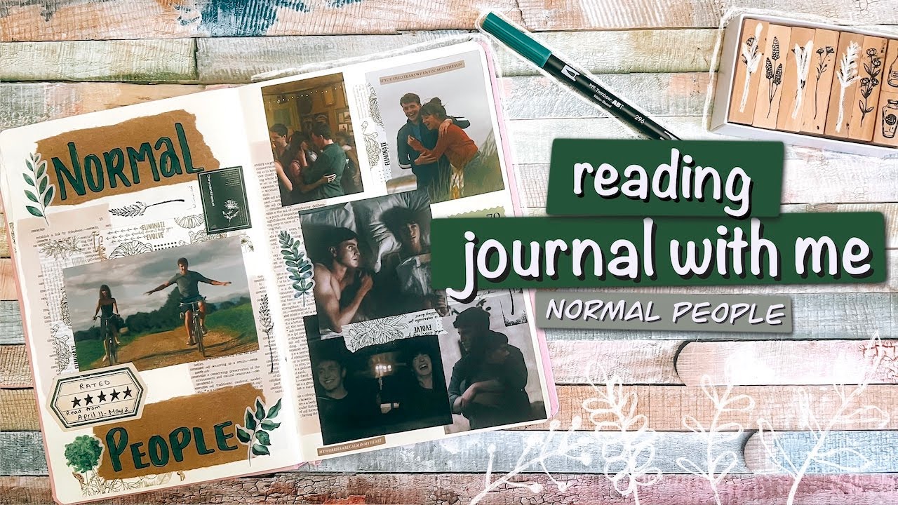 journal with me READING JOURNAL | normal people | creative journaling