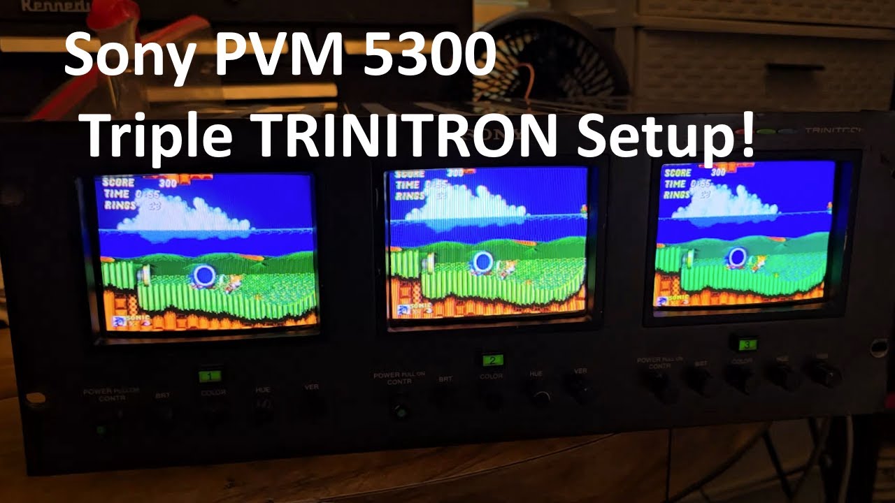 Sony PVM 5300 - Triple Trinitron CRT Setup!  Showcase!