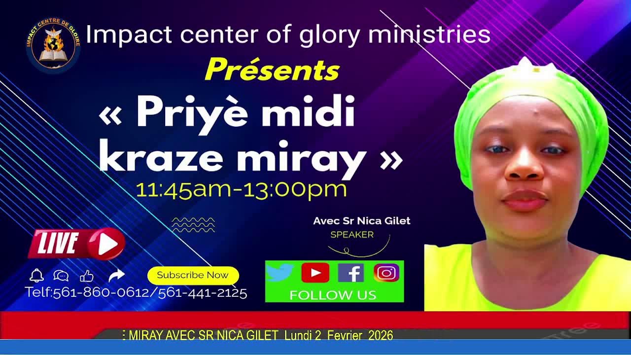 PRIYE MIDI KRAZE MIRAY AVEC SR NICA GILET  Lundi 2  Fevrier  2026