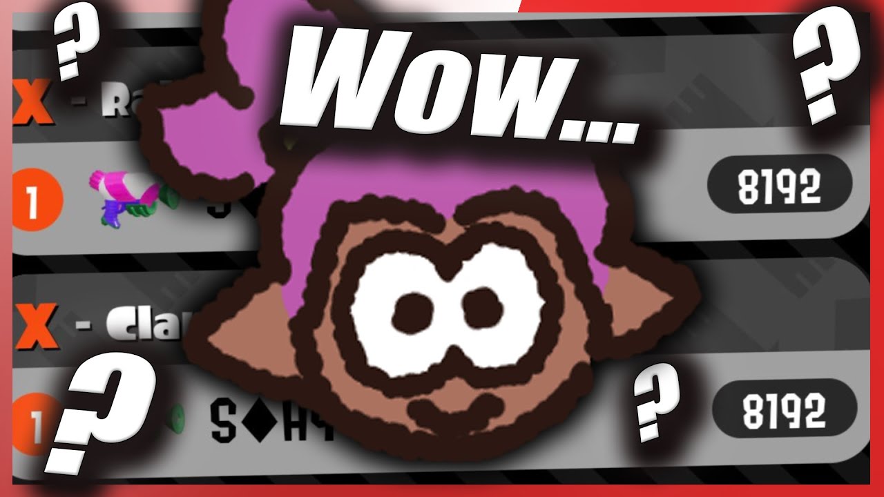 SOMEONE GOT 8192 X POWER IN SPLATOON 2 RANKED?! Wow...