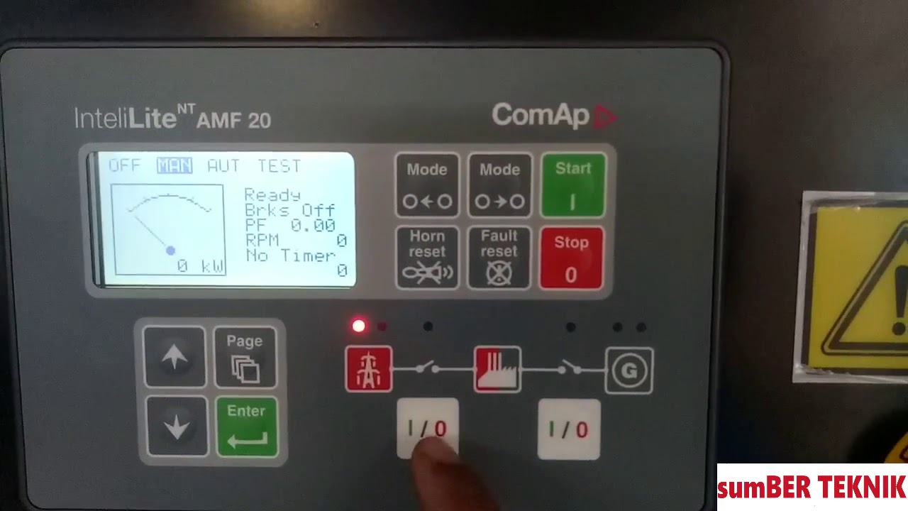 Cara setting Modul ComAp InteliLite AMF 20