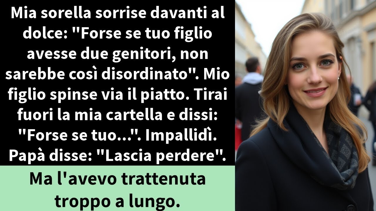Mia sorella sorrise davanti al dolce   Forse se tuo figlio avesse due genitori,