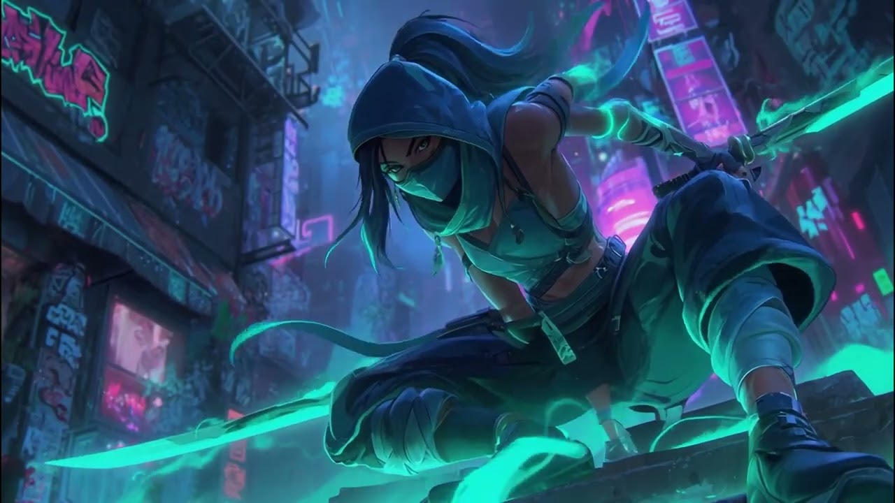 Akali 🥷 Neon Shadows of Ionia | LoL Music Mix