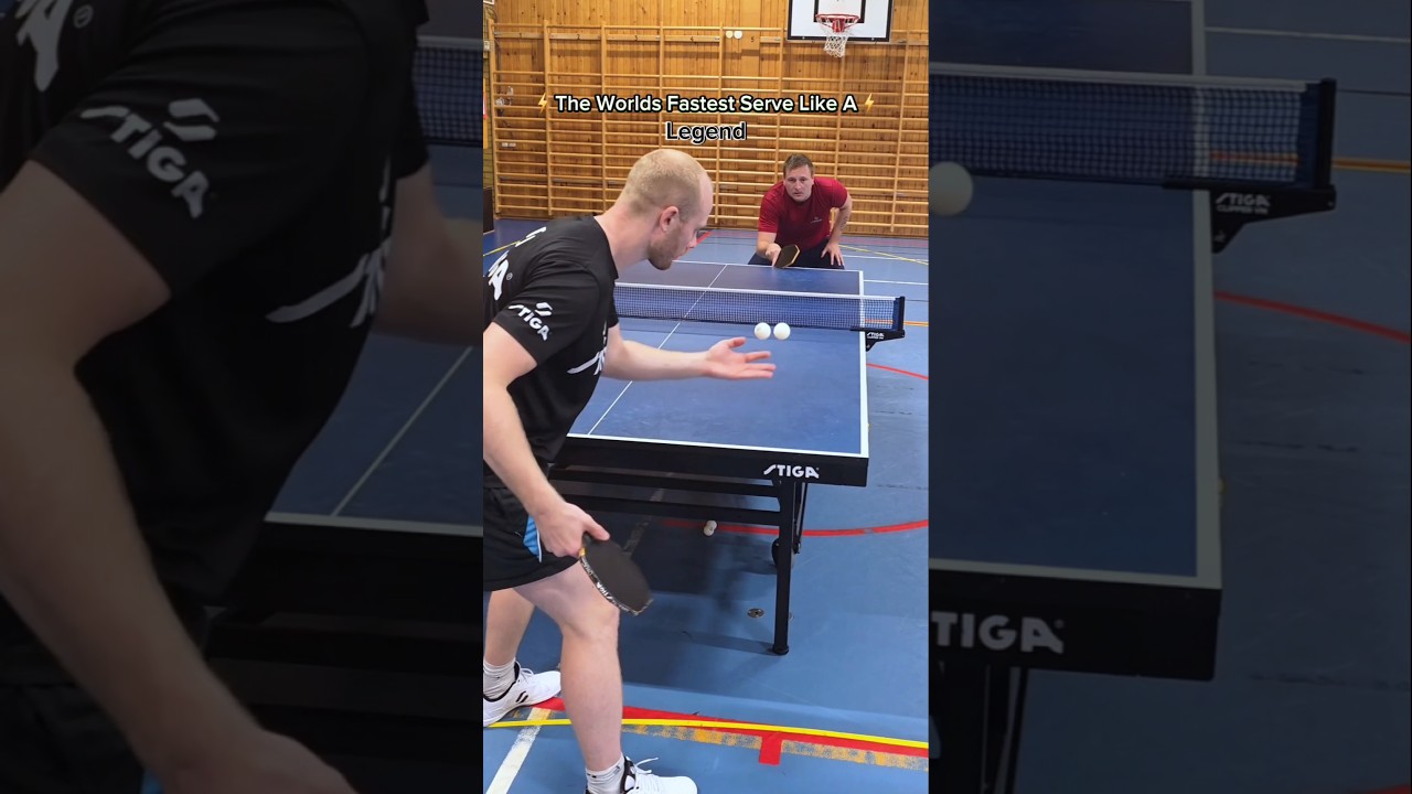 The Worlds Fastest Serve Like A... #tabletennis #tabletennisserve
