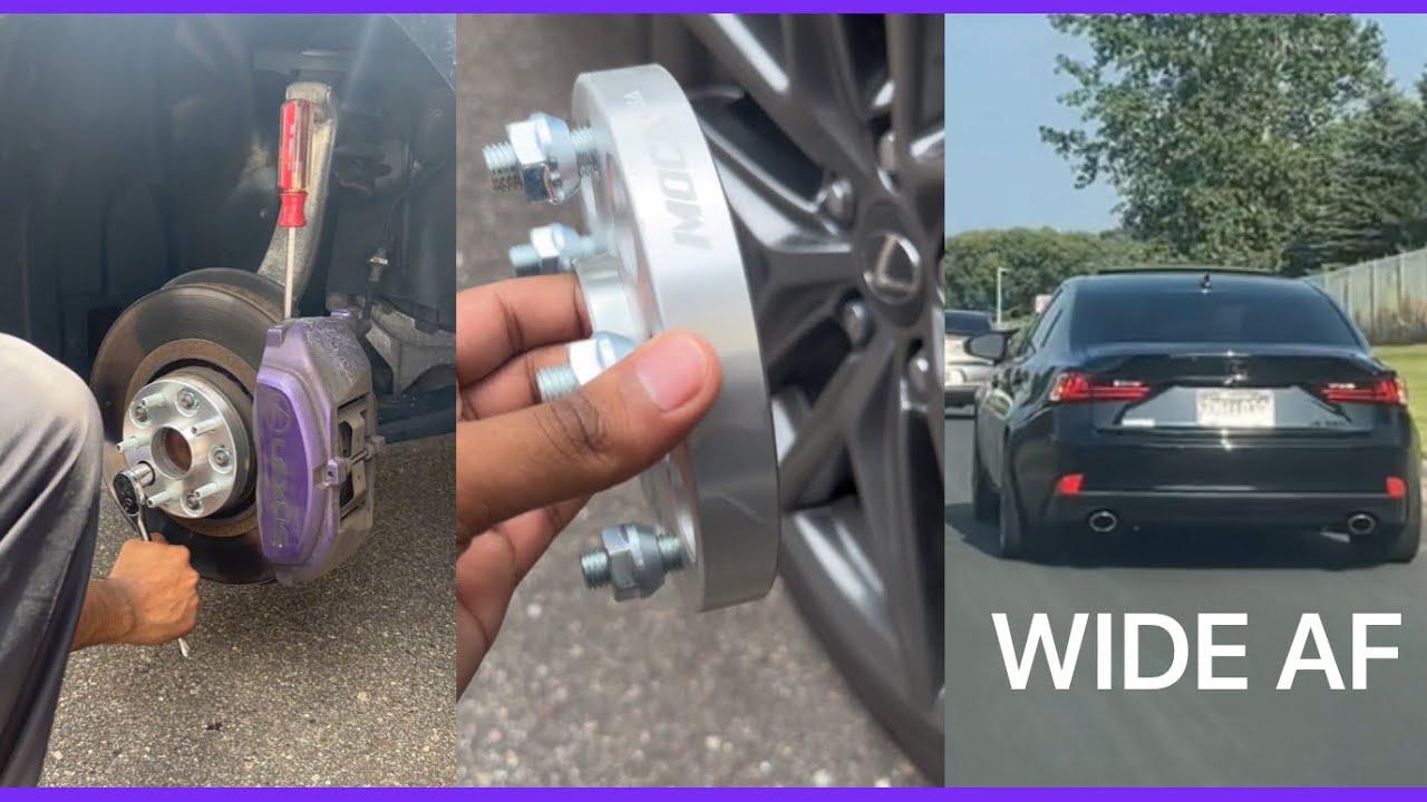 How to Install Wheel Spacers for Better Fitment! (Lexus is350)